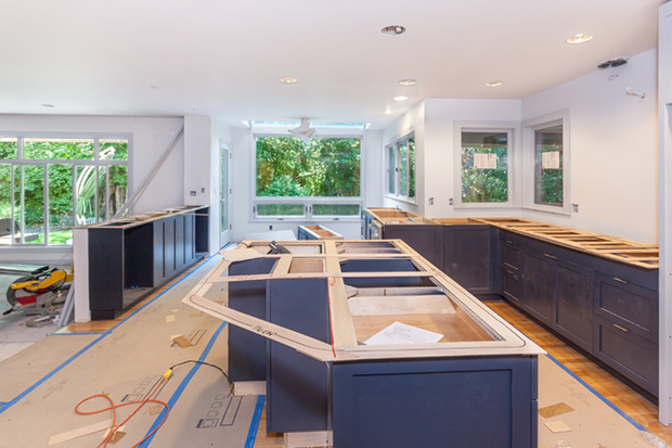 Cutting and marking balsa wood templates for making engineered stone countertops