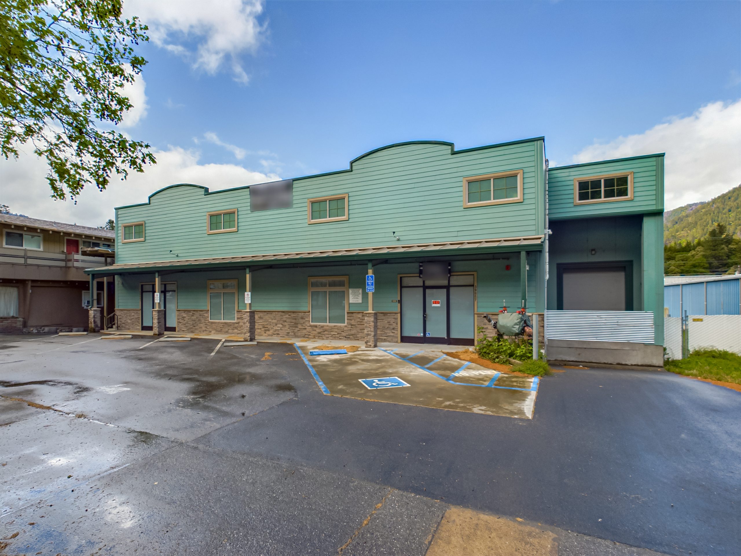 Front of Building - Blue